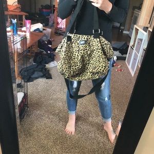 PINK Victoria Secret Leopard Duffle